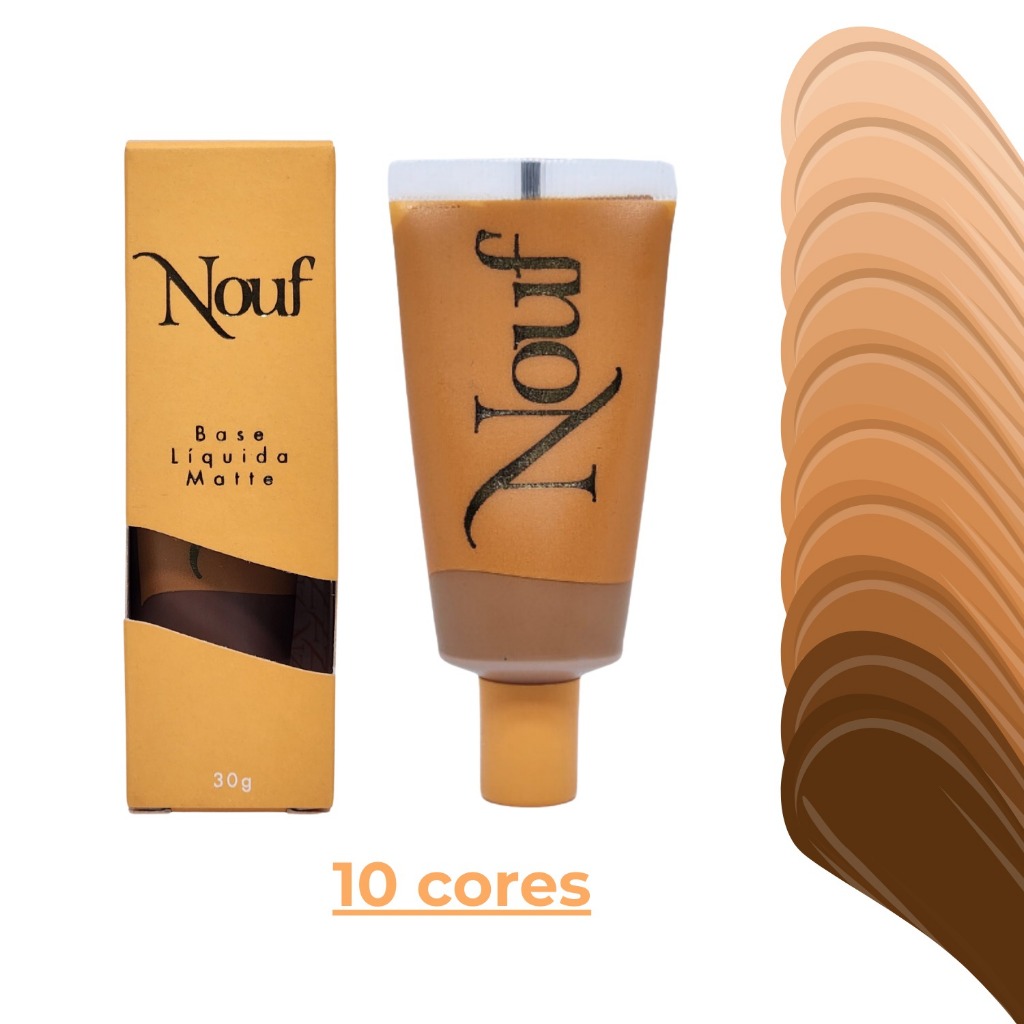 Base Líquida Matte Nouf 30 ML | Resistente à Água e ao Suor | Shopee Brasil