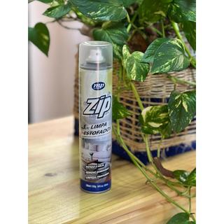 Limpa Estofados Zip Clean 300ml Espuma Spray Seco Sofá Banco Carro Remove Manchas Limpeza Profunda