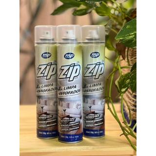 Limpa Estofados Zip Clean 300ml Espuma Spray Seco Sofá Banco Carro Remove Manchas Limpeza Profunda — foto 3 — Achou Levou Brasil