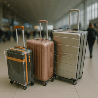 Capa Para Mala de Viagem P/M/G Impermeável Protetora Anti Arranhão Água Risco 10/23/32Kg Resistente em Oferta na Shopee