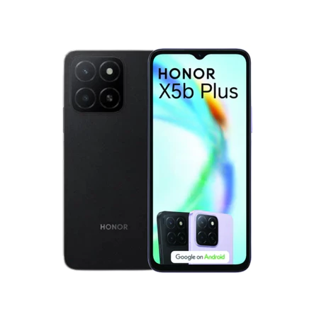 Honor X5b Plus 4G Novo Versão Global 256GB 4GB RAM Processador MediaTek Helio G36 Câmera 50MP Bateria 5200mAh