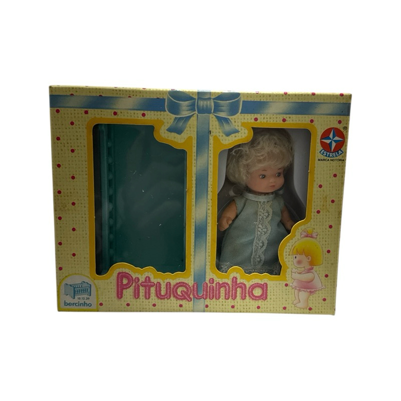 Boneca Pituquinha Bercinho Azul - Estrela 1989 | Shopee Brasil