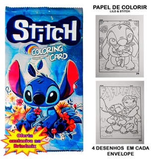 KIT LILO & STITCH - DESENHOS PARA COLORIR em Oferta na Shopee