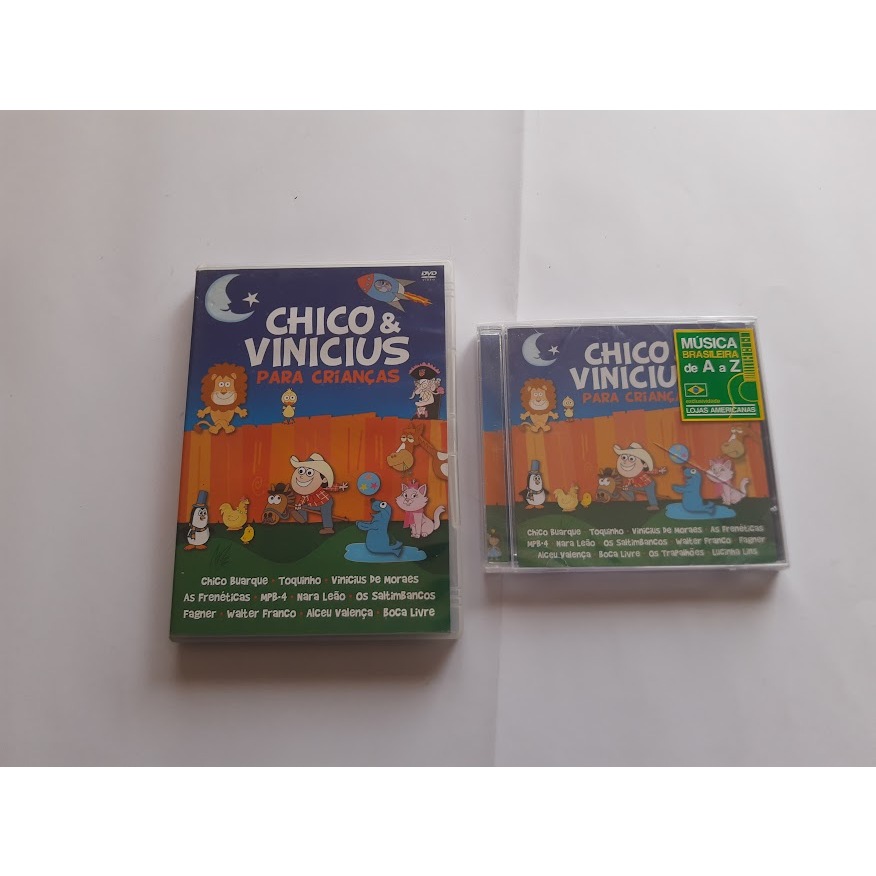 Combo CD e DVD Chico & Vinicius Para Crianças (Original) | Shopee