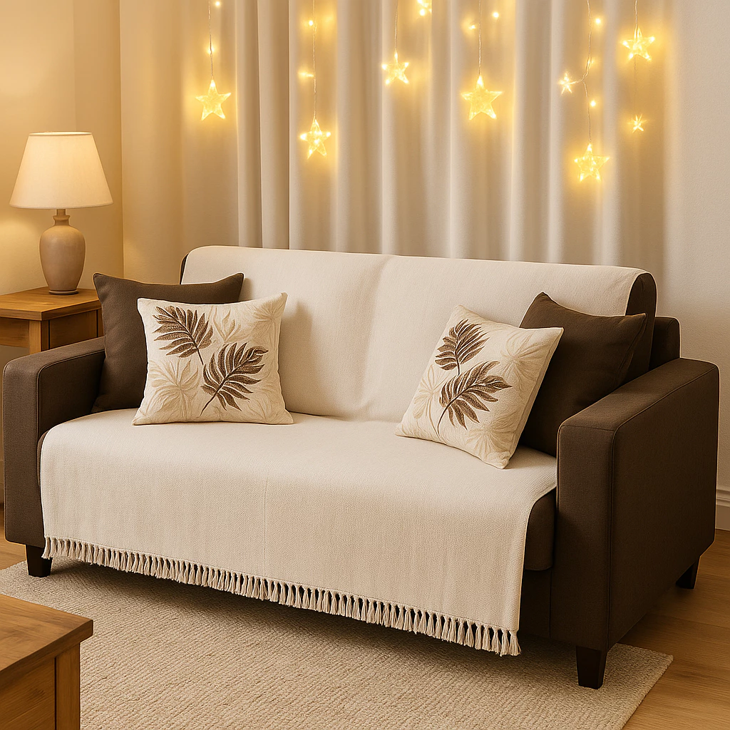 Manta Para Sofá Gigante Luxo KING 3mx1,80m Premium De Algodão Capa Decorativa Protetora