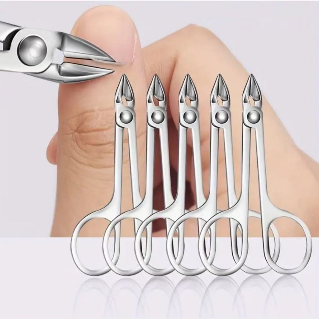 Kit 3 Peças Tesoura para Cutículas em Aço Inoxidável com Embalagem Individual