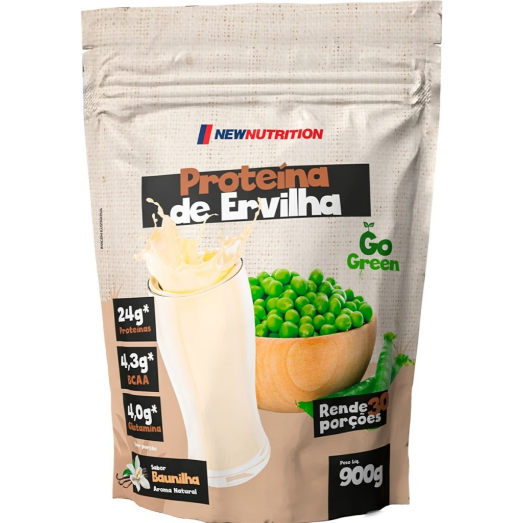 Whey Protein Proteína Da Ervilha Suplemento Em Pó Vegetal 100% Vegano e ...