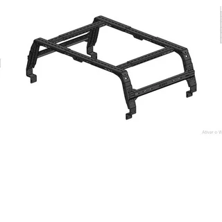 Rack De Caçamba Elevado Barraca Triton Hilux Ranger