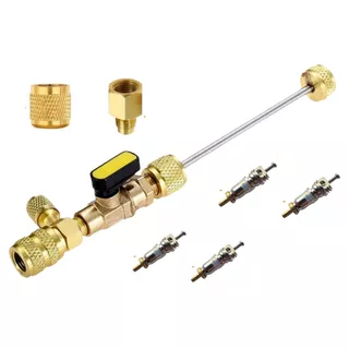 Kit 4 peças Extrator de válvula schrader Ar Condicionado Automotivo freezers refrigeradores Trak 1/4 5/16 gases