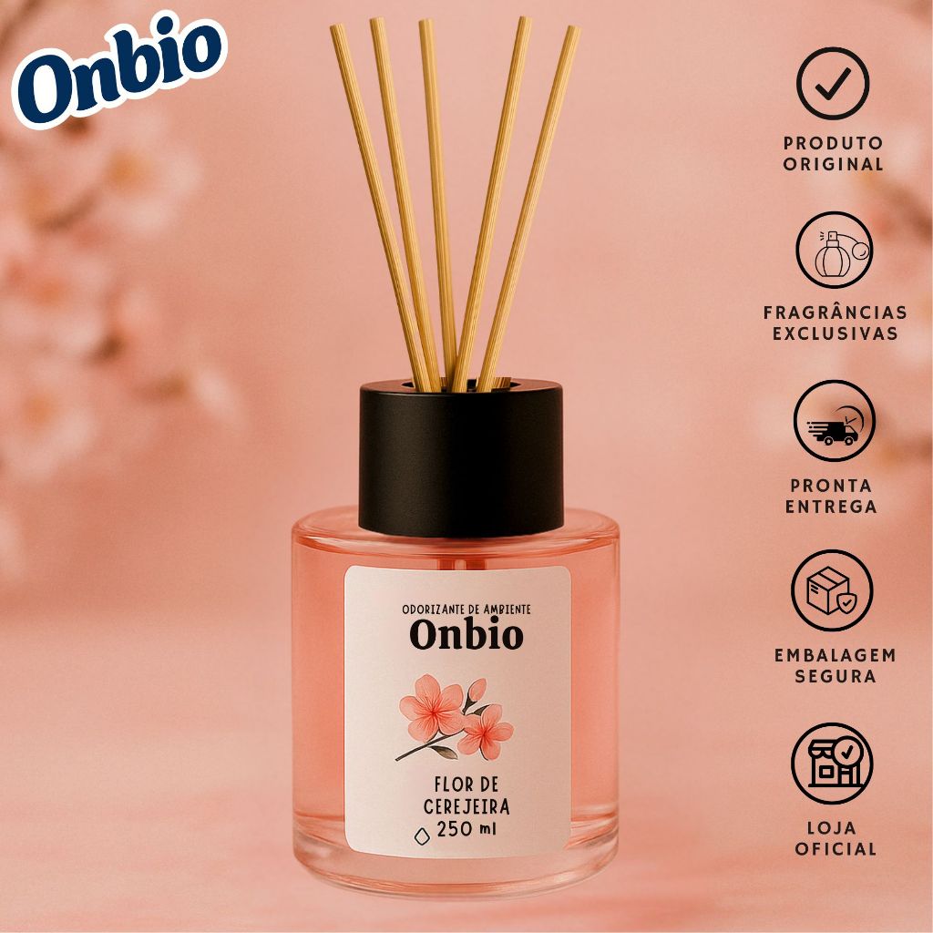 Odorizante Difusor Aromatizador De Ambiente Onbio Linha Prestigie
