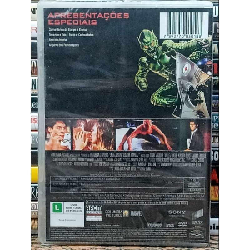 DVD Homem-Aranha 1 - Edição ORIGINAL Marvel - Tobey Maguire