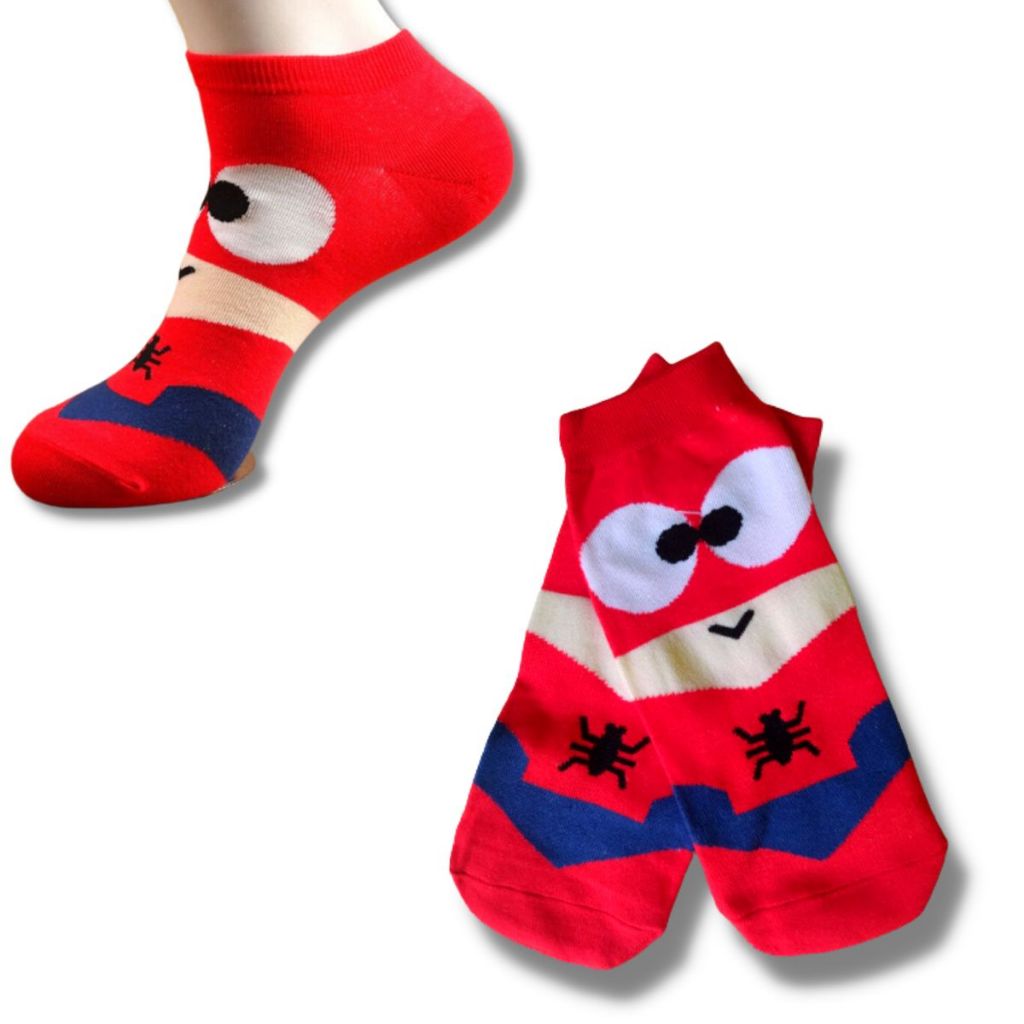Meia Homem Aranha Algodão 33 Ao 44 Soquete Colorida | Shopee Brasil