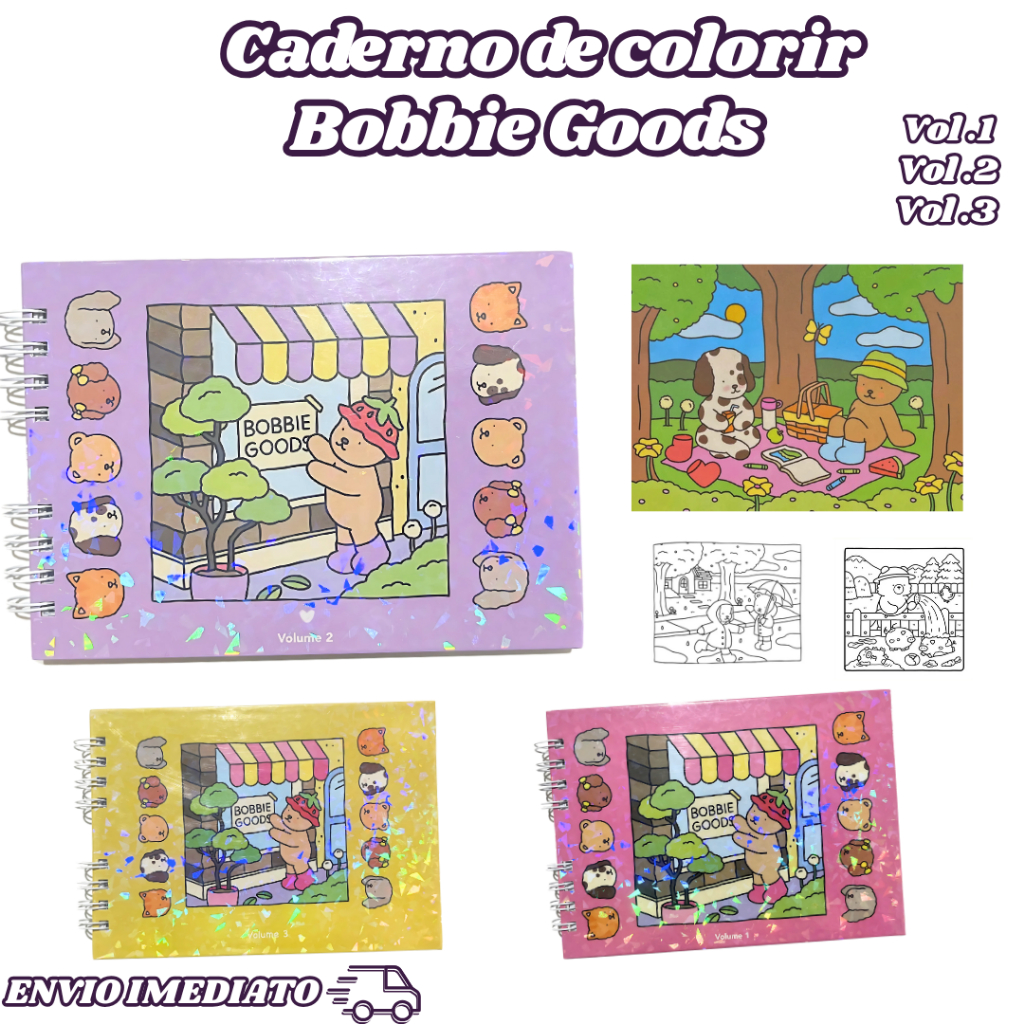 Bobbie Goods Livro de Colorir - Capra Dura 100 folhas - holográfico ...