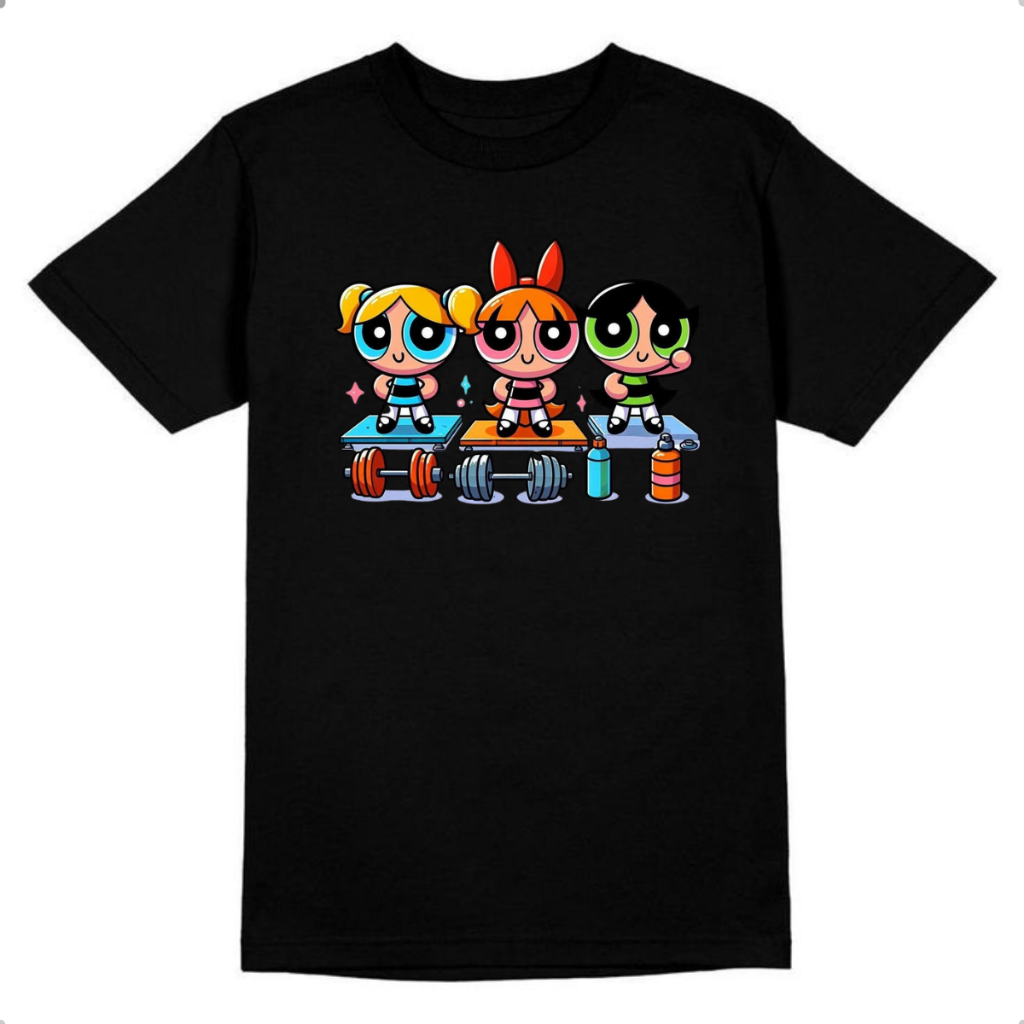 Camiseta As meninas Super Poderosas Fitness Academia Premium | Shopee ...