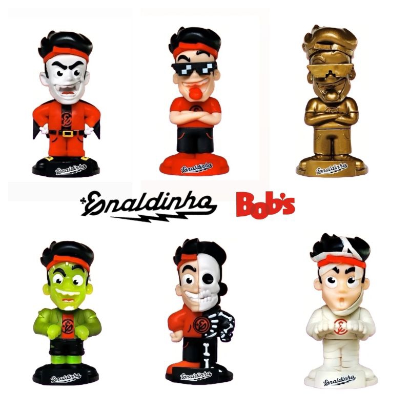 Boneco Enaldinho Bobs 2025 - Múmia, Esqueleto, Dourado, Frankenstein e ...