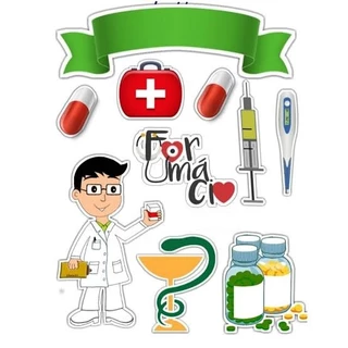 topo de bolo - Farmacêutico