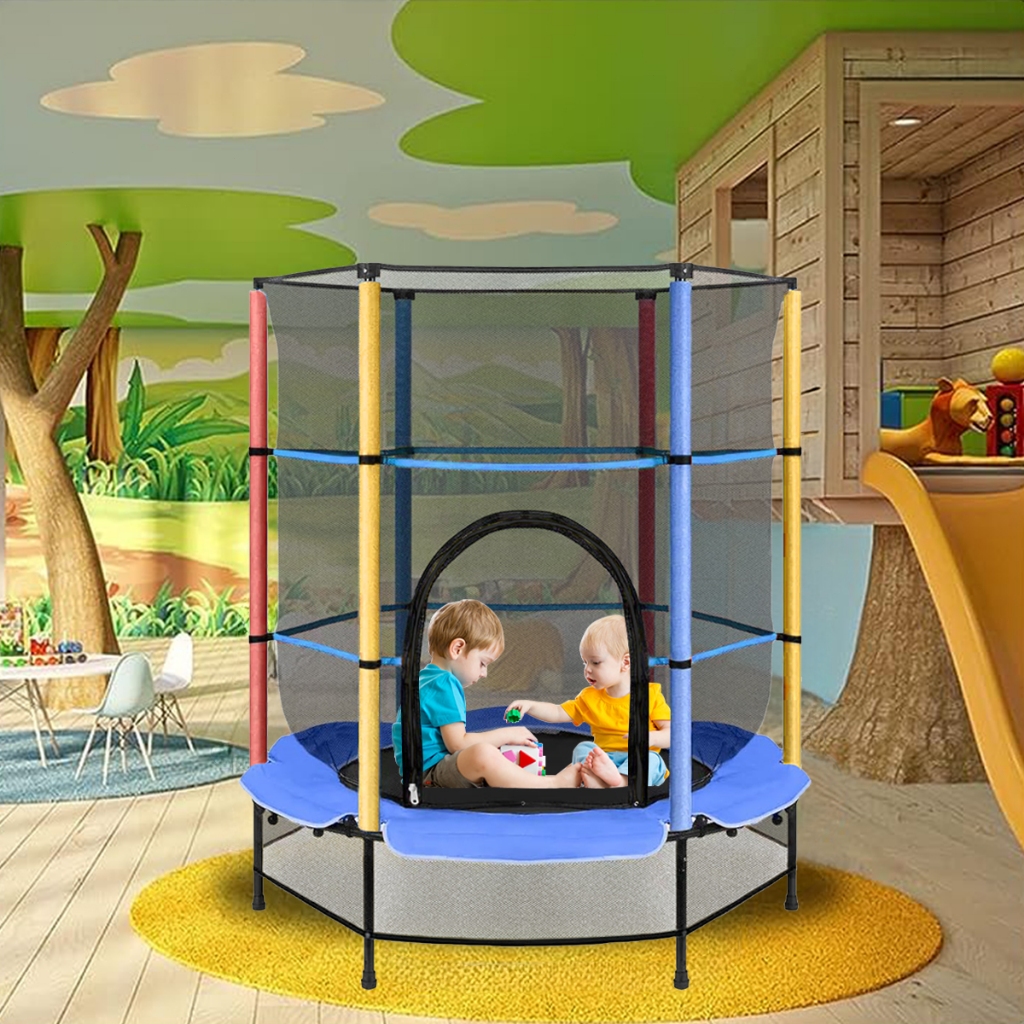 Cama elástica infantil interna e externa, cama elástica pequena para ...
