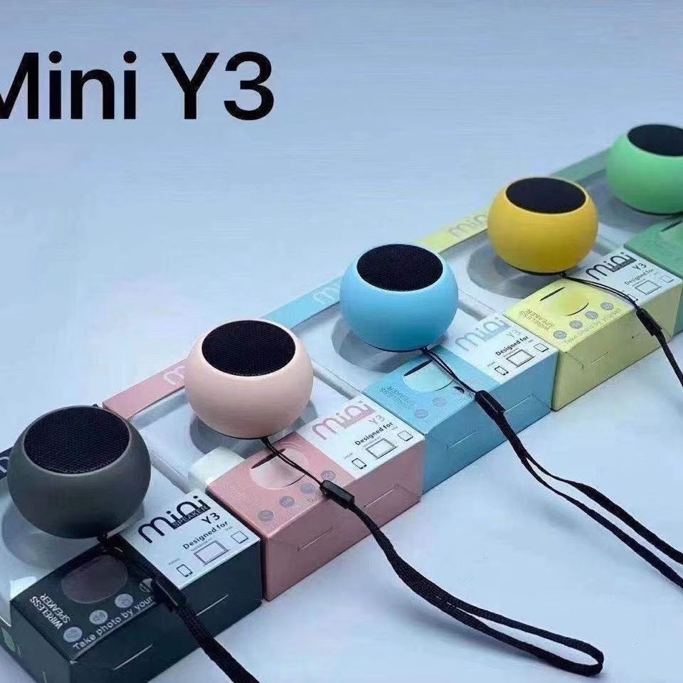 Caixa de Som Bluetooth Portátil Y3 3W Stereo Metal À Prova d'Água - TWS Bateria Longa Promoçã