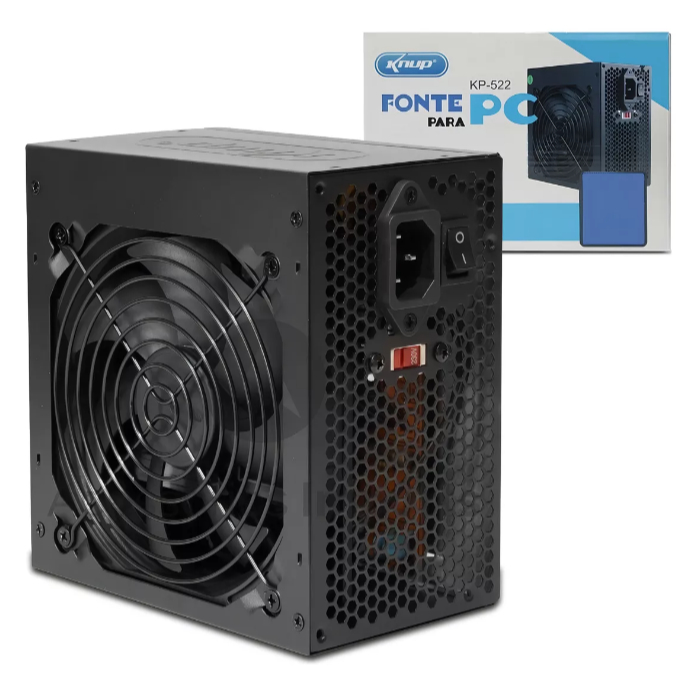 Knup KP-522 fonte de alimentação para PC de 500W