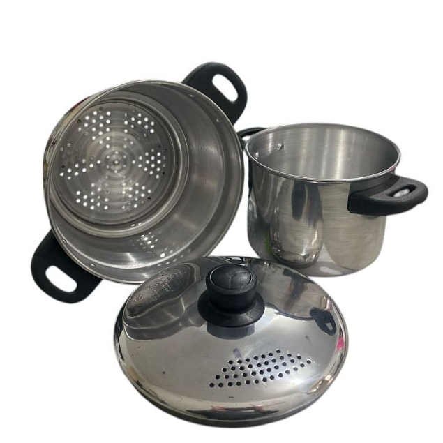 Conjunto / Panela para Cozimento a Vapor 18cm em aluminio