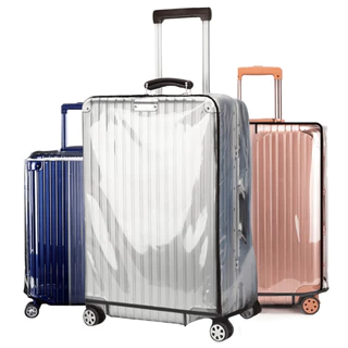 Capa Para Mala de Viagem Tamanho P M G - Plástico Grosso Transparente Protege Arranhão Risco Água em Oferta na Shopee