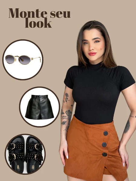 Blusinha confortável feminina sendo usada em um look casual