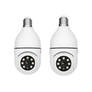 Câmeras Lâmpada Wi-Fi 360° com Visão Noturna e Controle pelo Celular – Fácil Instalação ✅