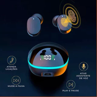 Fone De Ouvido Bluetooth Gaming G9SPRO Sem Fio Com Microfone Som Estéreo