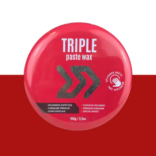 Triple Wax Cera De Carnaúba Autoamerica 100g + Aplicador + Luva