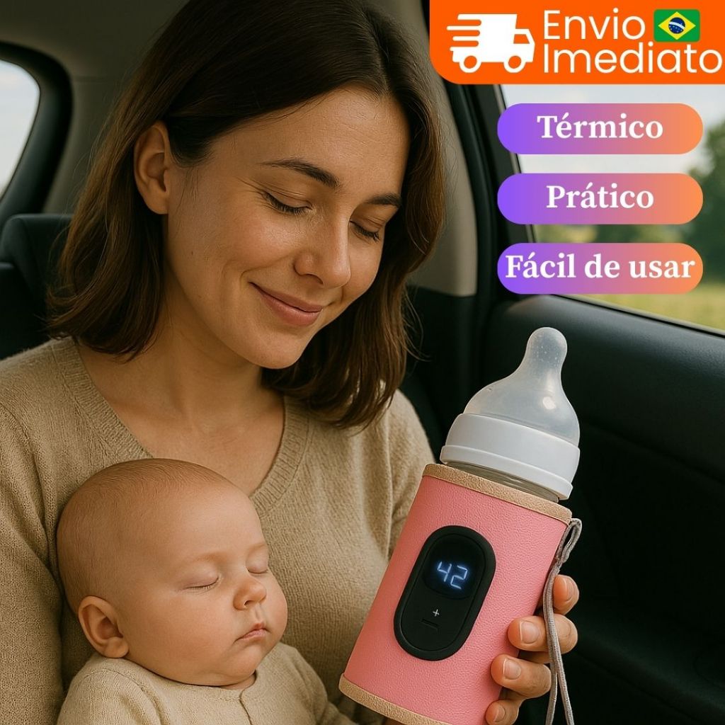 Aquecedor De Mamadeira Térmico Portátil Para Viagem Passeio Leite ...
