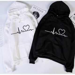 Moletom Feminino Masculino Estampada Eletro Coração Flanelado