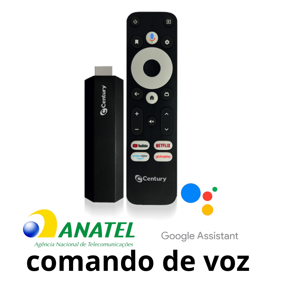 Fire Tv Stick Century Tv Comando de voz Chromecast Integrado