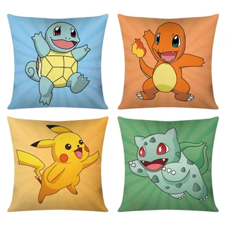 Kit c/ 4 Capas de Almofada Decorativas Modern Print 45x45 - Pokemon