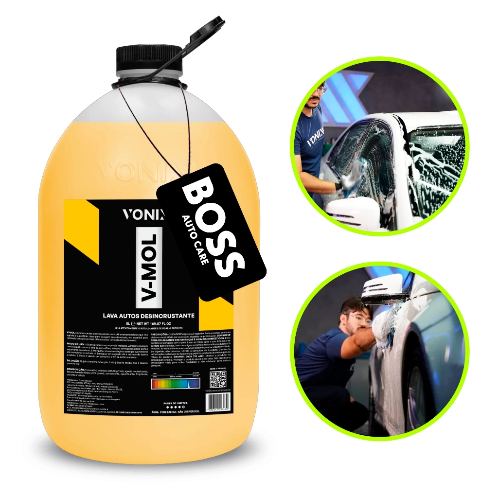 V-mol Desincrustante De Lama E Graxa Lava Autos 5l Vonixx