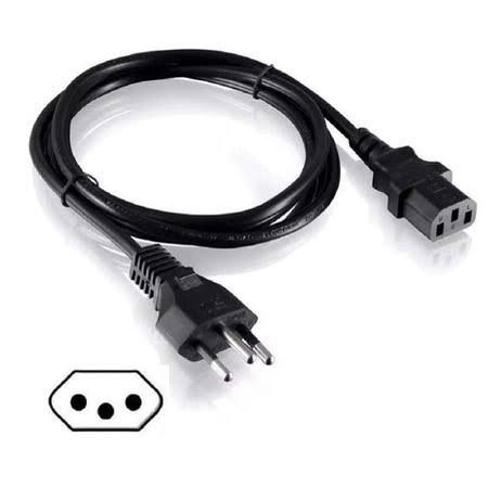 Cabo de Força Tripolar P/ Fonte Pc Monitor  1.5M /  2M / 3M /5M