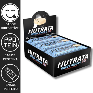 WHEY GREGO BAR 12UN 40G - NUTRATA em Oferta na Shopee