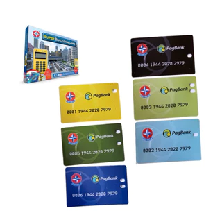 Cartão da Máquininha Super Banco Imobiliário - Kit 6 Cartões