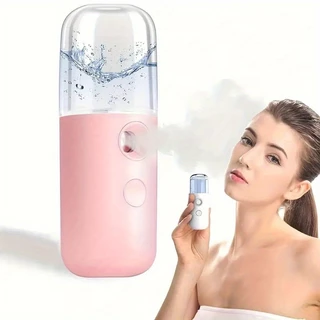 Mini Nano Water Mist Sprayer Facial Steamer Beauty Spray USB 30ml em Oferta na Shopee