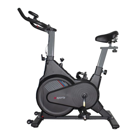 Bike Bicicleta Ergométrica Silenciosa Spinning para Apartamento 120kg Roda de Inércia de 6 kilos Monitor Cardiaco