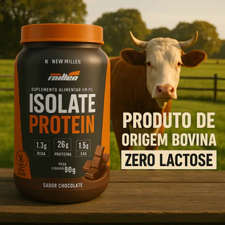 Whey Isolate Beef Protein New Millen Chocolate – Proteína de Carne Pura para Máxima Performance!