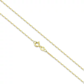Corrente de ouro amarelo 18k veneziana longa 50cm 1,20 gramas em Oferta na Shopee
