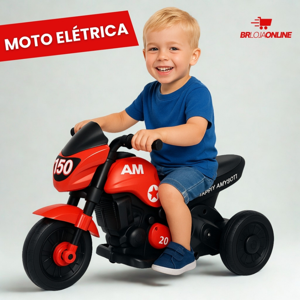 Mini Moto Elétrica Infantil Para Crianças 3 Anos Bateria Recarregável ...