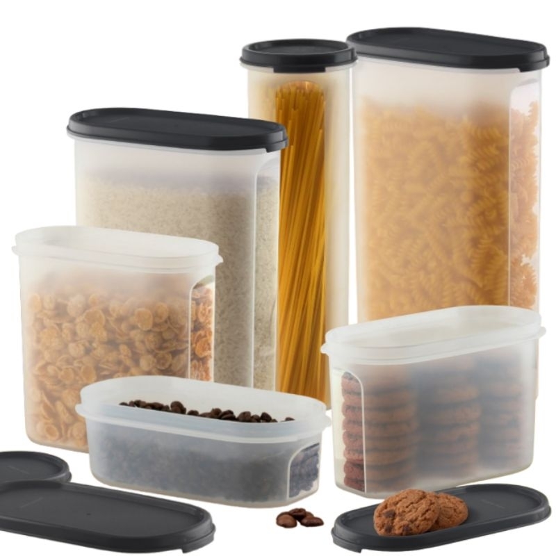 KIT 6 PEÇAS MODULAR 2,9L + 2,3L + 1,7L + 1,1L + 500ML TRANSLÚCIDO TAMPA ...