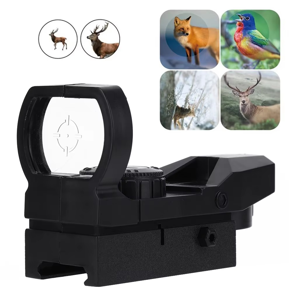 Mira óptica holográfica abs para rifle montagem em trilho 20mm