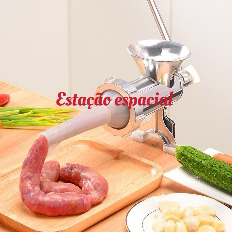 Maquina Moedor De Carne nº 8 Linguiça Triturador Manual Embu