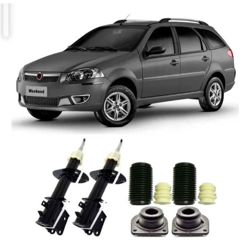Amortecedor Palio Weekend +kit Batente Dianteiro 2001/2012 | Shopee Brasil