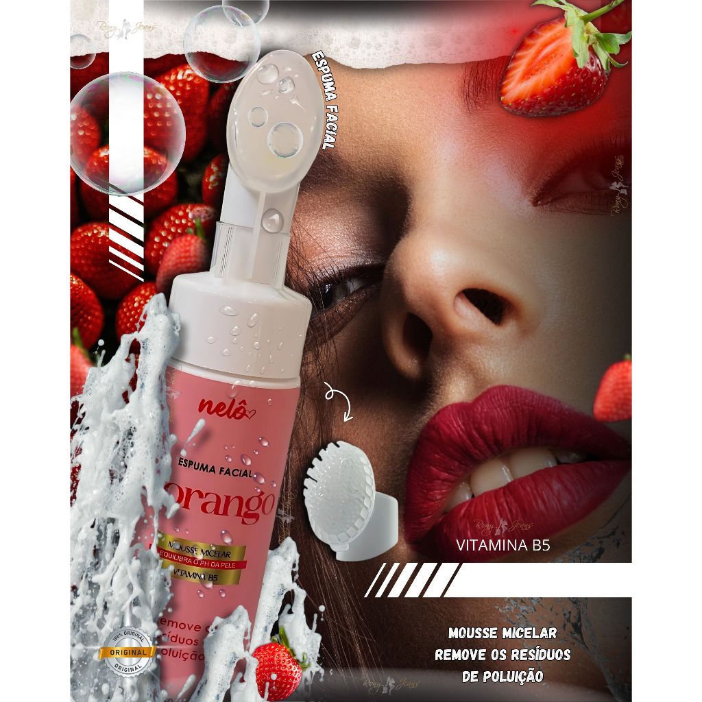 Mousse de Limpeza Micelar Nelô – Pitaya, Anti-Oil, Cereja e
