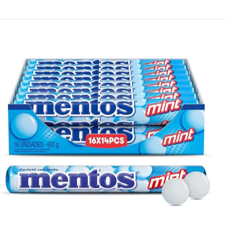 Bala Mentos Diversos Sabores Kit c/ 6 Display de 16 Drops (Caixa c