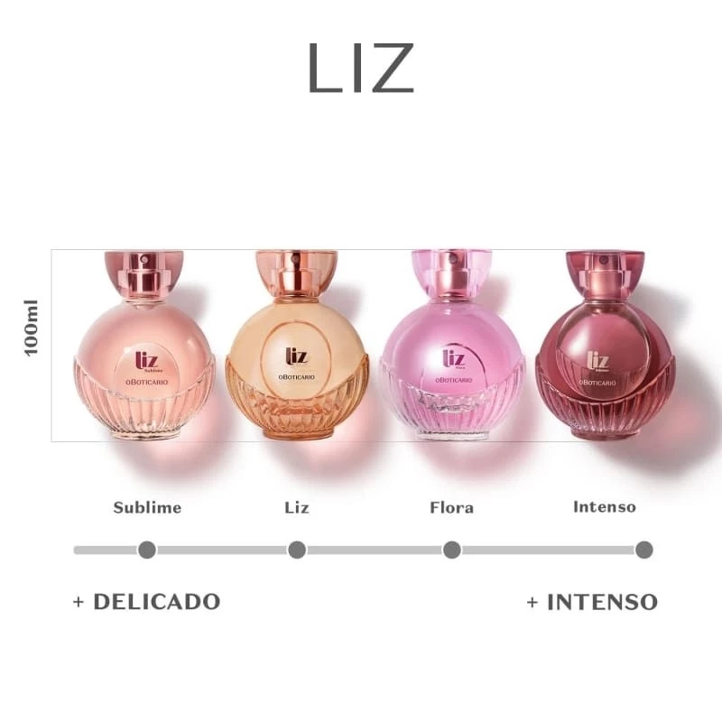 Liz Desodorante Colônia 100ml Feminino O Boticário diversas fragrâncias em Oferta na Shopee