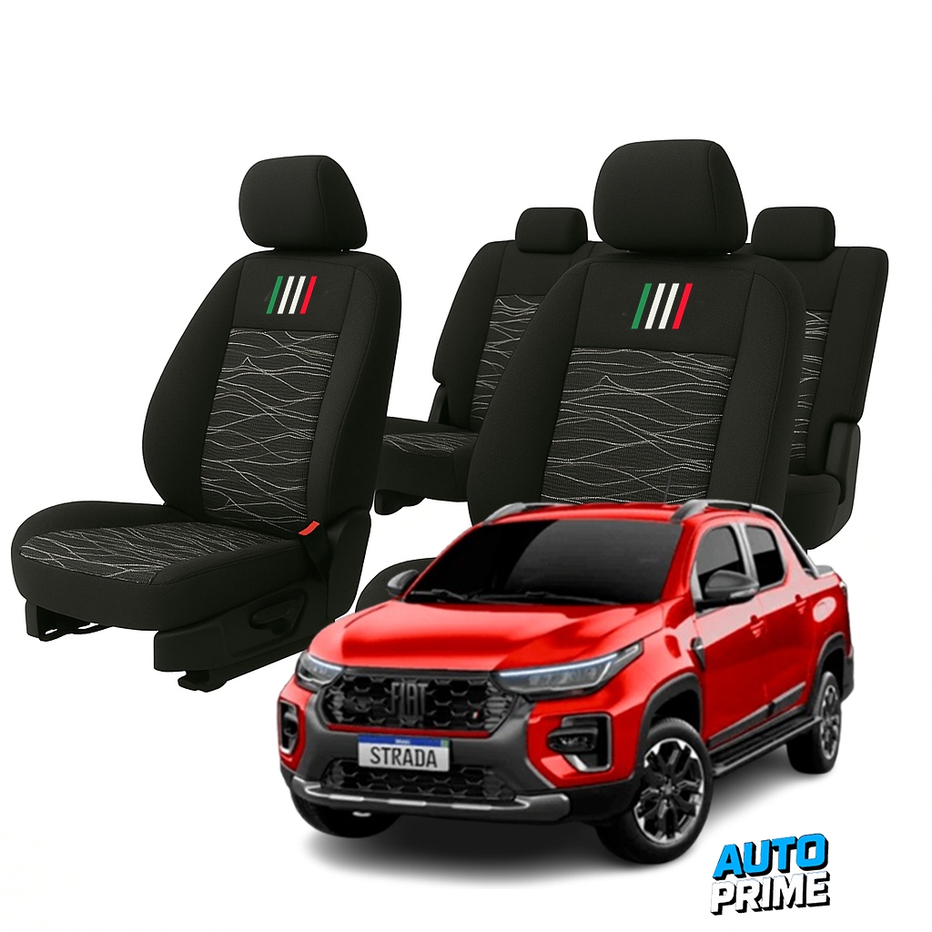 Capa De Banco Automotivo Tecido Original Fiat Strada 2020, 2021, 2022 ...